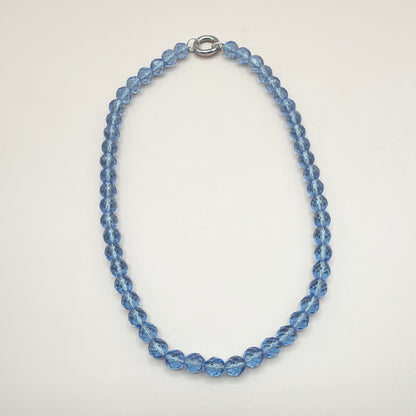 Blue Sapphire Czech Glass Necklace – Starter